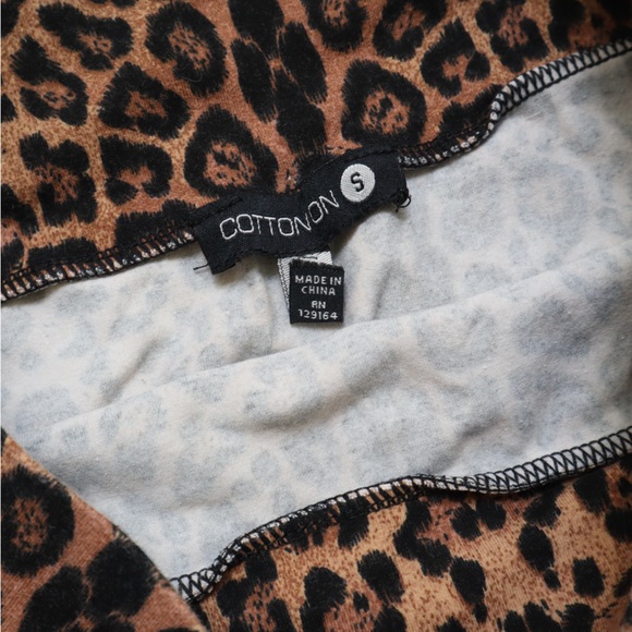 Cotton On Leopard Fitted Mini Skirt - Picture 6 of 6